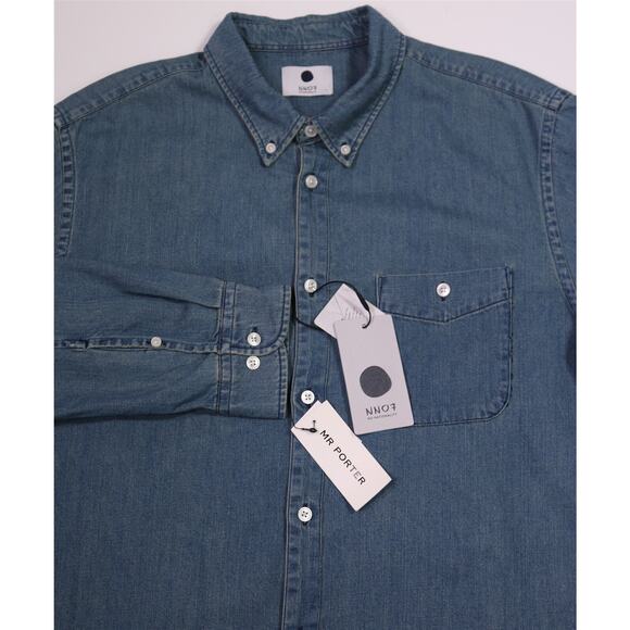 NN07 New Derek 5756 Denim Button-Up Shirt Men's XL New!